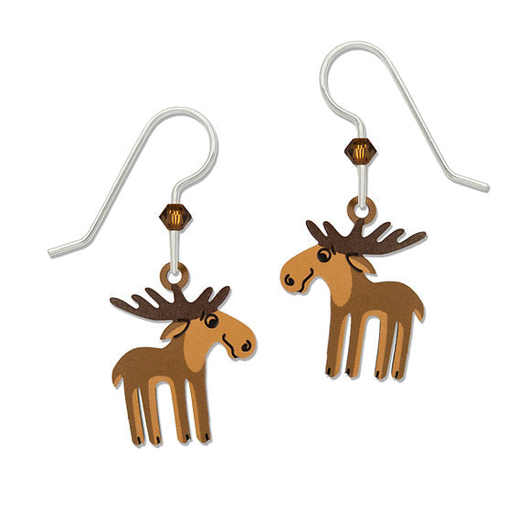 Goofy Moose Hand Painted Earrings