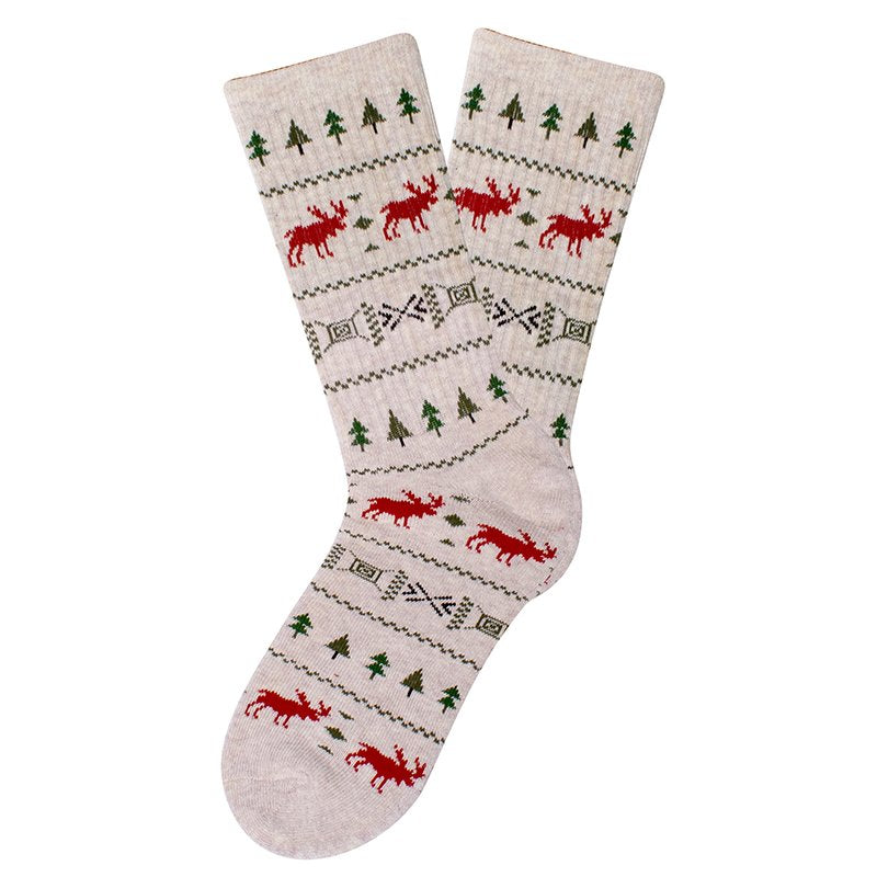 Moose in the Woods Socks