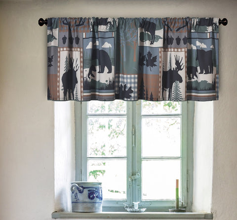 Woodland Forest Moose Valance