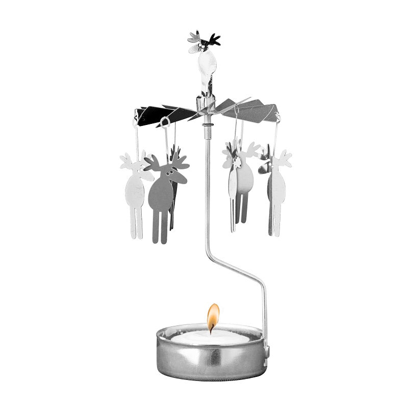 Spinning Moose Candle Holder