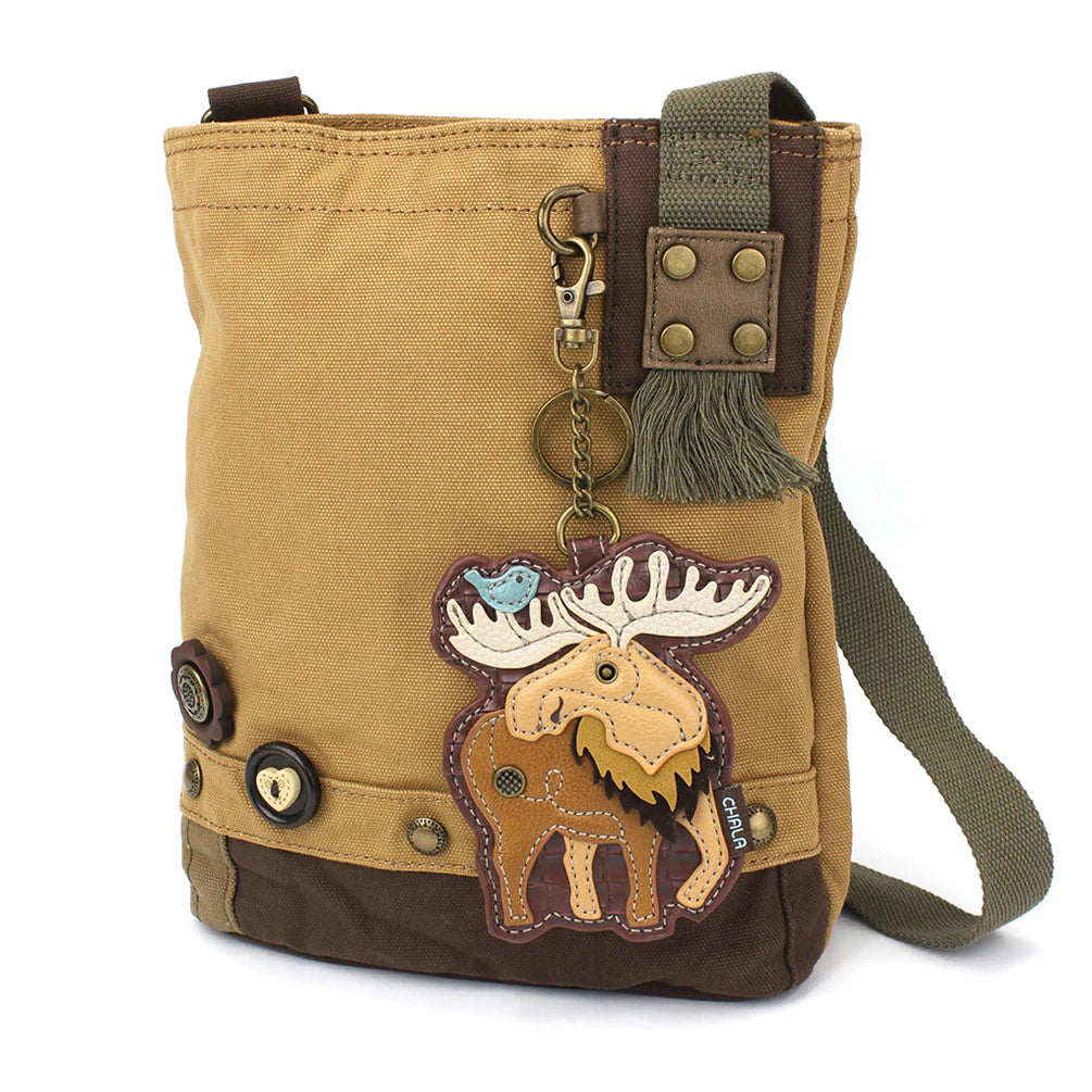Sand Colored Cross Body Moose Purse