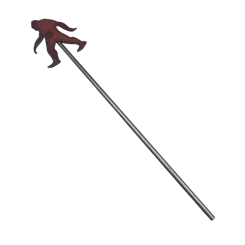 Metal Big Foot Sasquatch Plant Stick