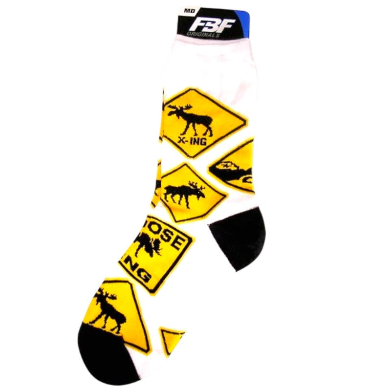 Moose Crossing Moose Socks