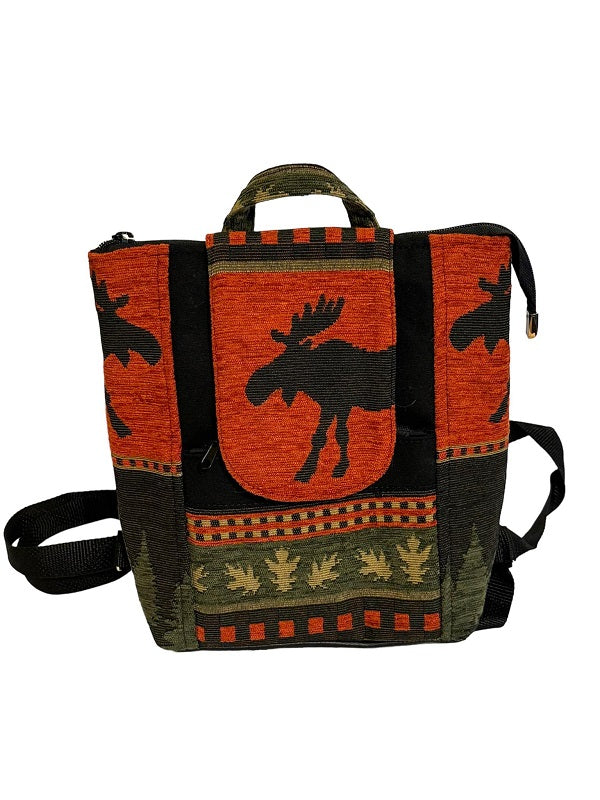 12" Emily Moose Backpack Purse
