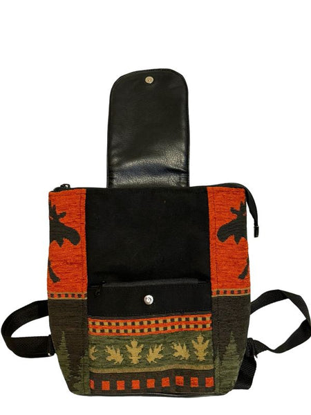12" Emily Moose Backpack Purse