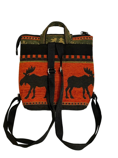 12" Emily Moose Backpack Purse