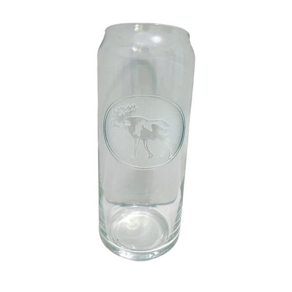 16 Ounce Can Style Moose Style Glass