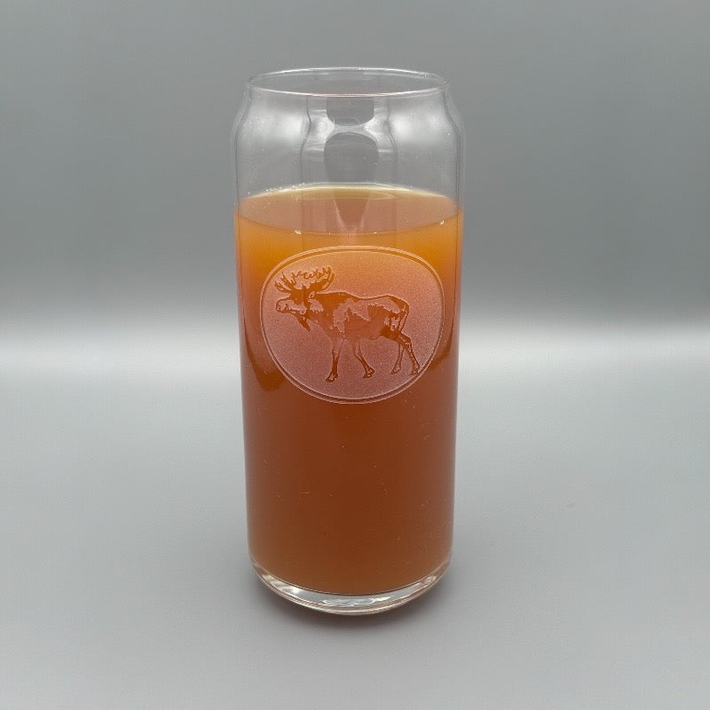 16 Ounce Can Style Moose Style Glass