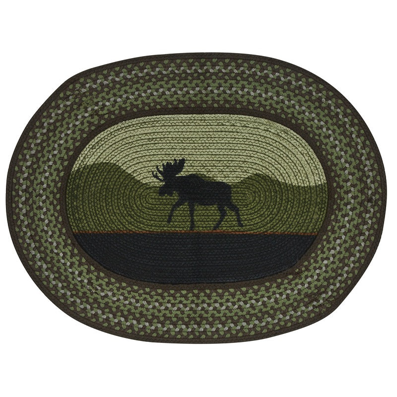 Moose Braided Rug