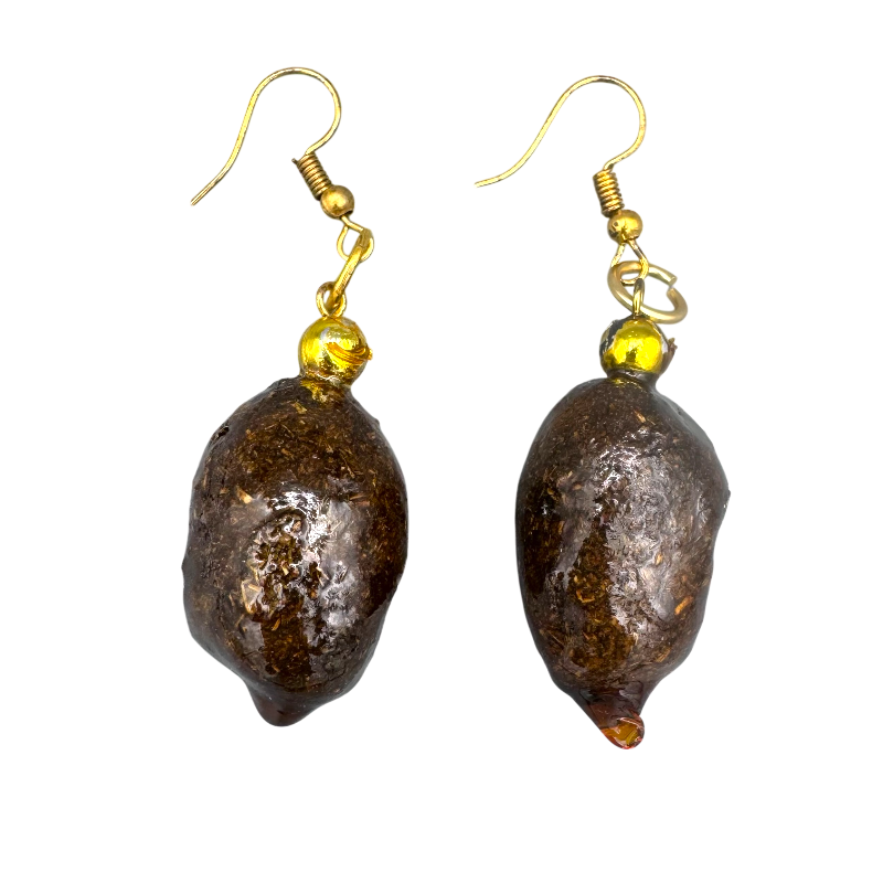 Moose Dropping Moose Poop Earrings