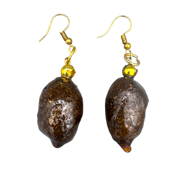 Moose Dropping Moose Poop Earrings