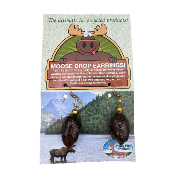 Moose Dropping Moose Poop Earrings