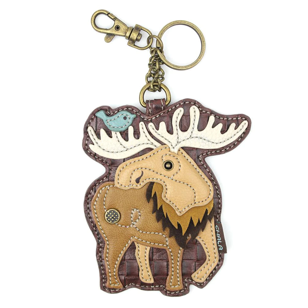 Moose Coin Purse Key Fob