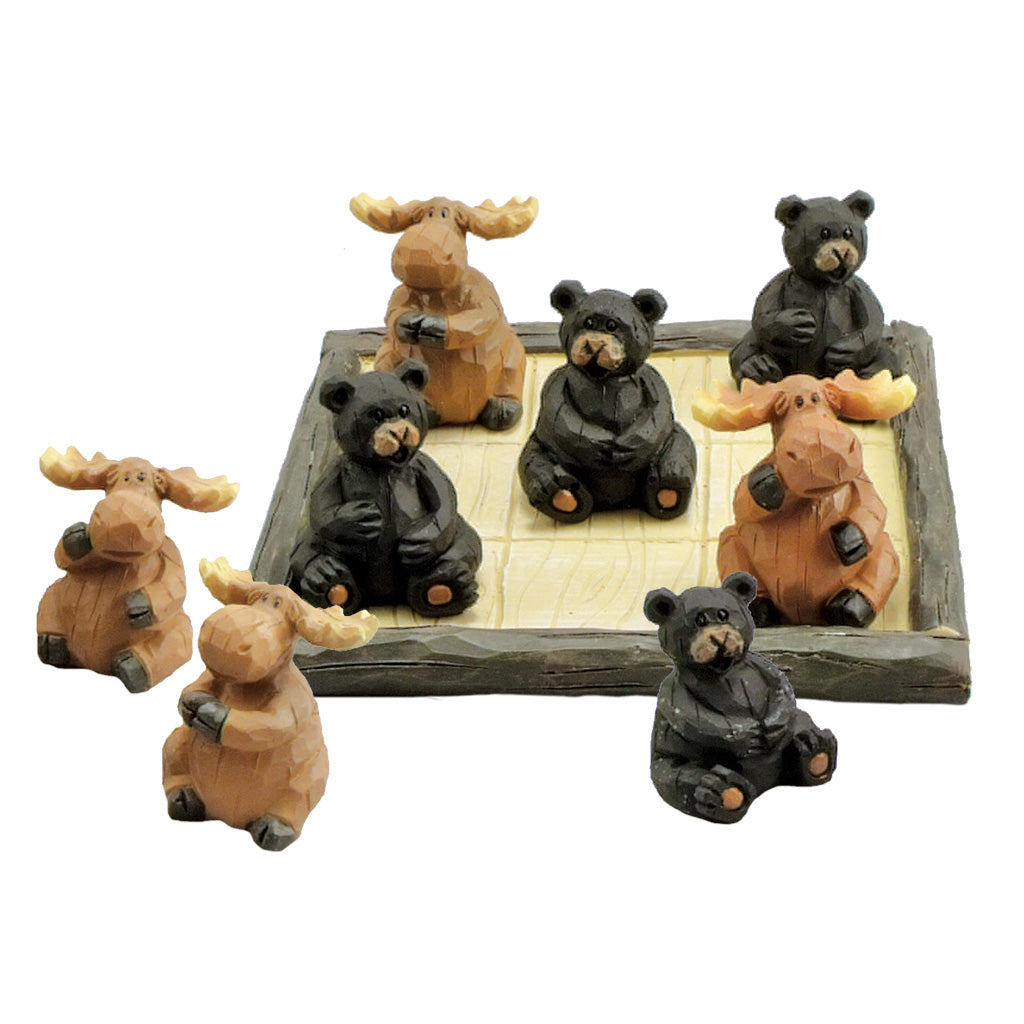 Moose and Bear Tic Tac Toe Game