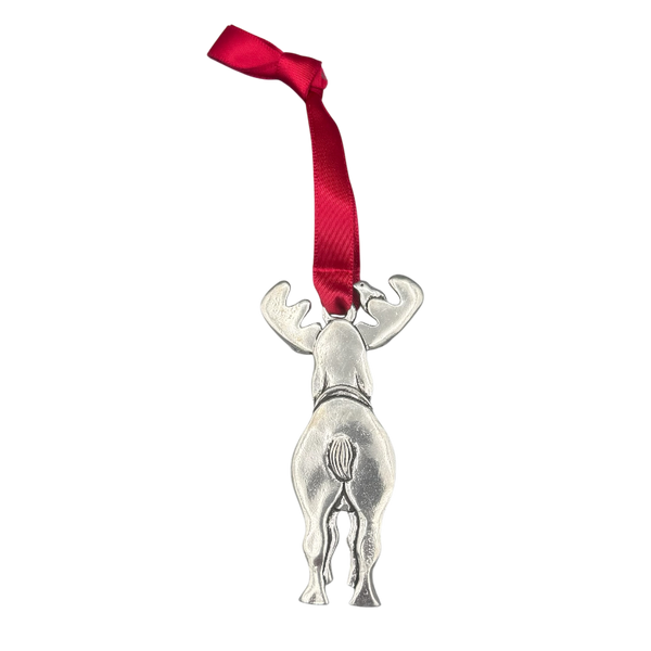 Silver Moose Ornament