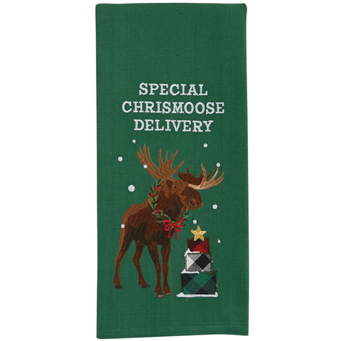 Special Christmoose Delivery Decorative Towel