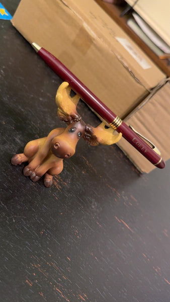 Sitting Moose Figurine