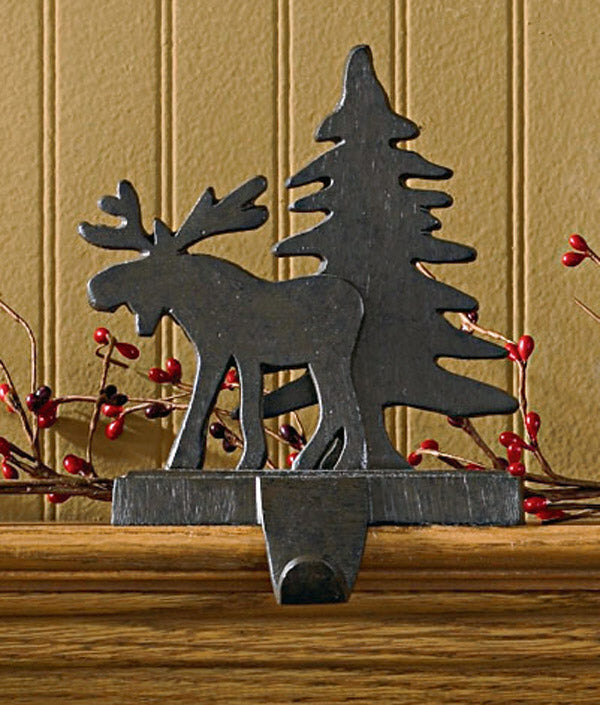 Moose and Tree Stocking Holder