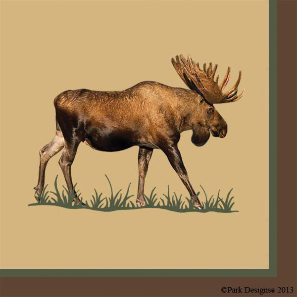 Moose Paper Beverage Cocktail Napkins