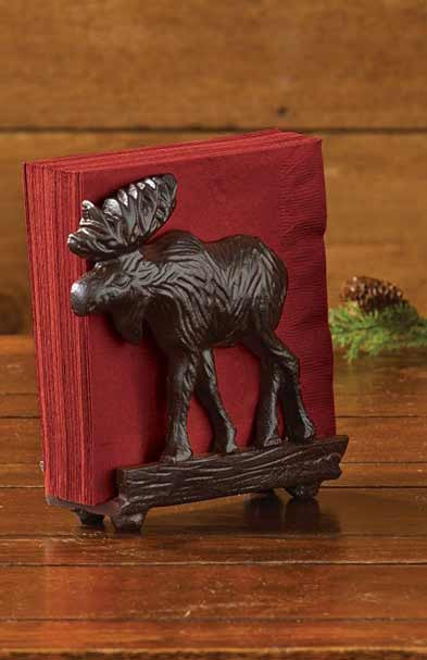 Cast Iron Moose Napkin Holder