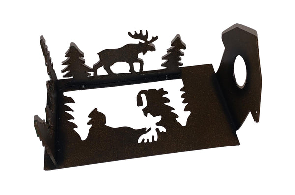 Metal Moose Wine Bottle Holder