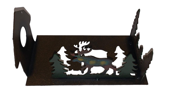 Metal Moose Wine Bottle Holder