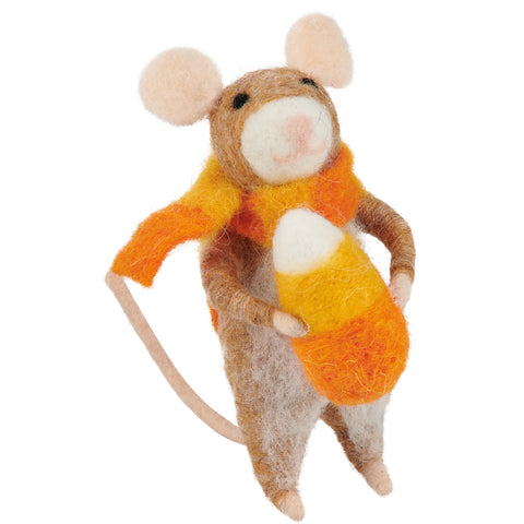 Candy Corn Holding Mouse