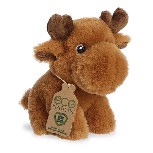 5 Inch Mini Eco Stuffed Moose