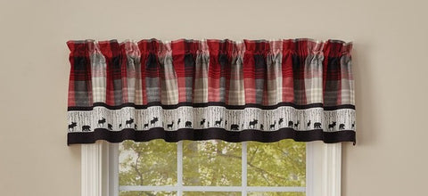 Moose Bear Deer Champlain Lined Valance
