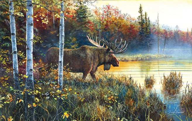 Master of His Domain 550 Piece Moose Puzzle