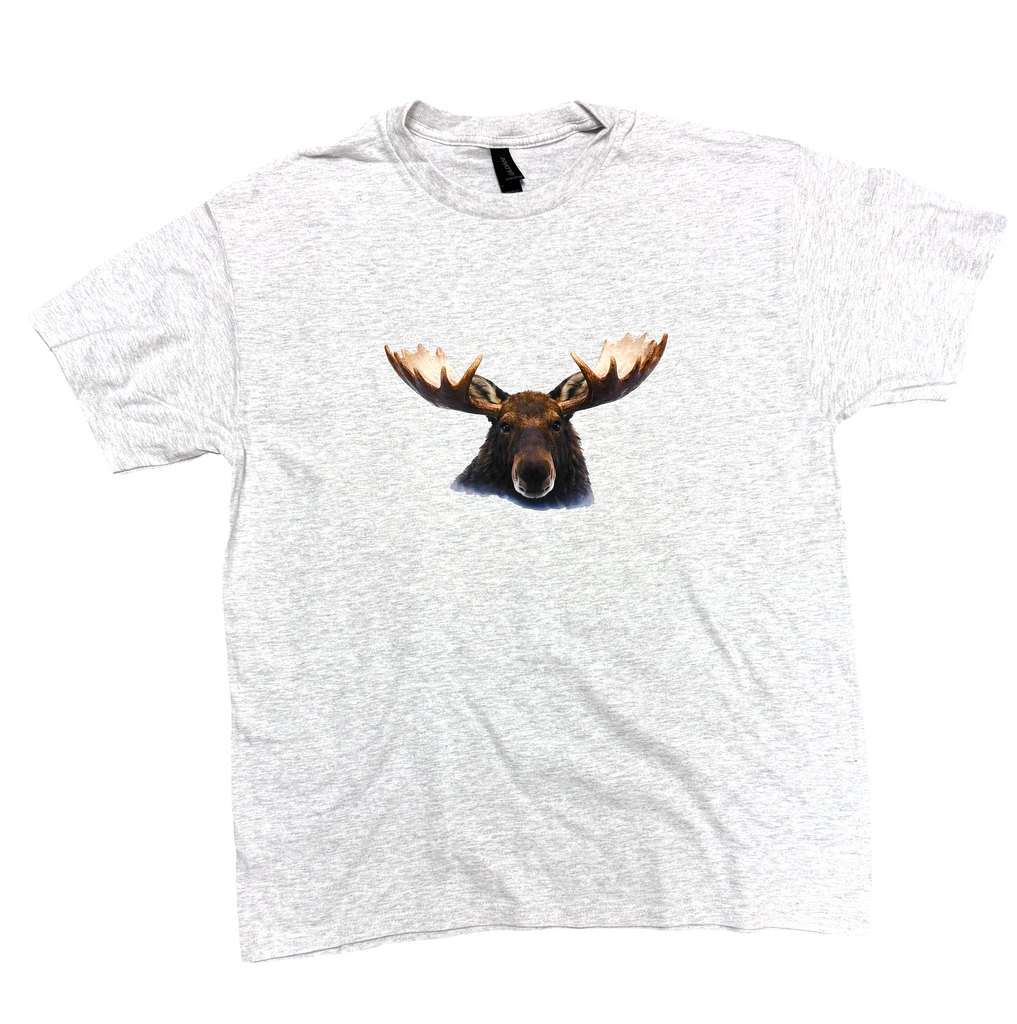 Moose Face Gray T-shirt
