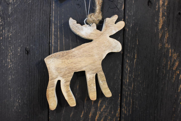 Moose Mangowood 4” Ornament