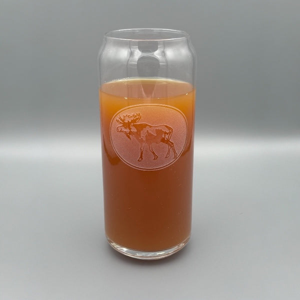 16 Ounce Can Style Moose Style Glass