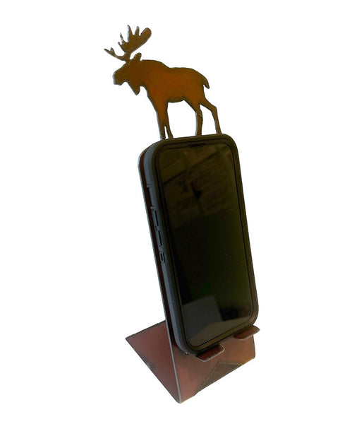 Metal Moose Cell Phone Holder