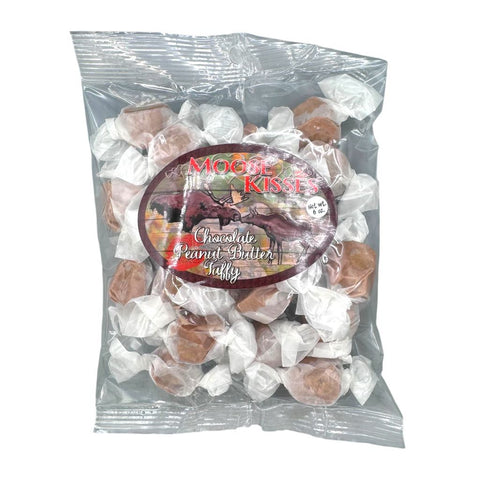 Moose Kisses Chocolate and Peanut Butter Taffy