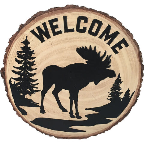 Moose Round Stepping Stone Wall Art