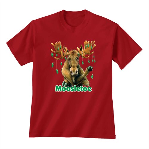 Mooseltoe Christmas Moose T-shirt