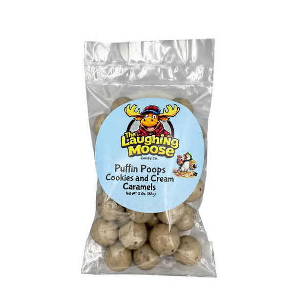 3 Oz Puffin Poops Cookies and Cream Caramels