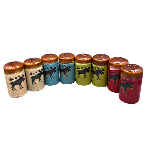 Ceramic Moose Salt and Pepper Set