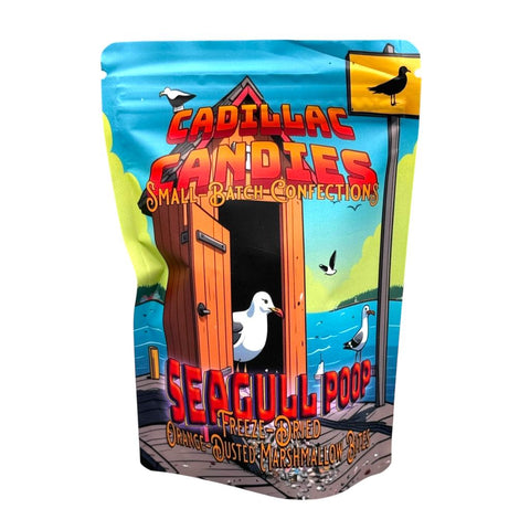 Seagull Poop Freeze Dried Orange Dusted Marshmallow Bites