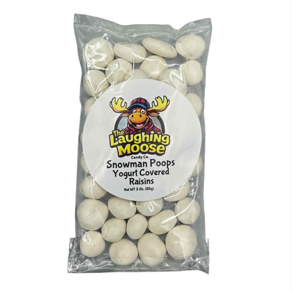 3 Oz Snowman Poop Yogurt Covered Raisins