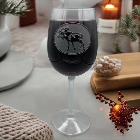 16 Ounce Stemmed Moose Wine Glass