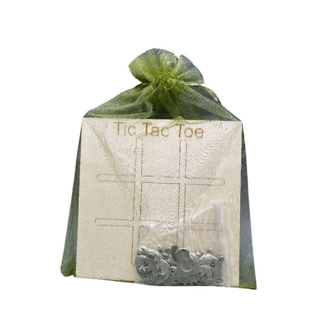 Stainless Steel Moose and Bear Tic Tac Toe Travel Board