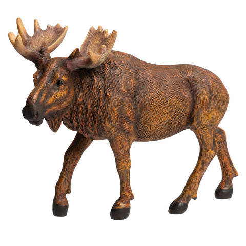 Walking Bull Moose Figurine