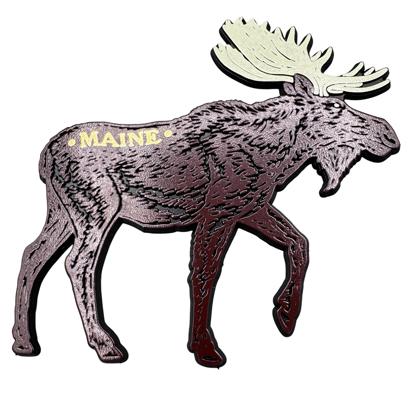 Walking Moose Maine Magnet
