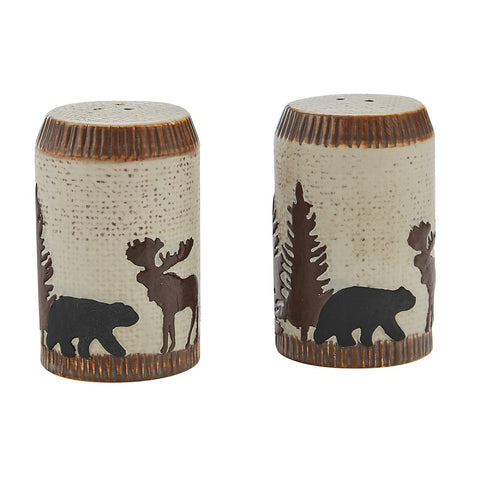 Moose and Bear Wilderness Trail Salt and Pepper Set