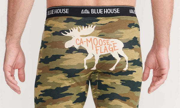 Camooseflage Men's Moose Boxer Brief Shorts