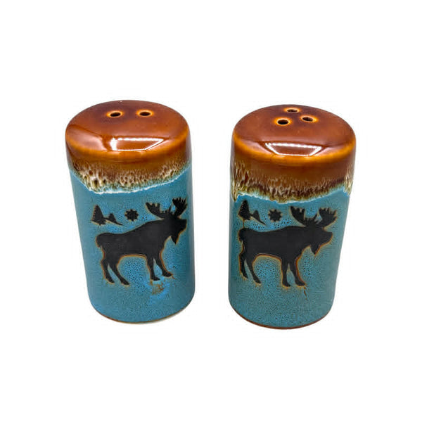 Ceramic Moose Salt and Pepper Set