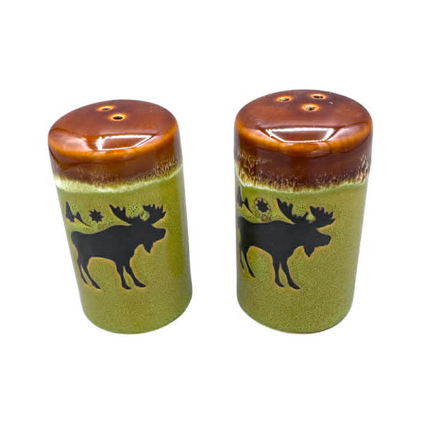 Ceramic Moose Salt and Pepper Set