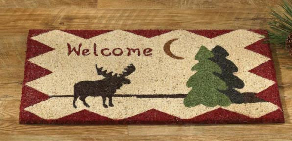 Moose Coir Doormat Rug